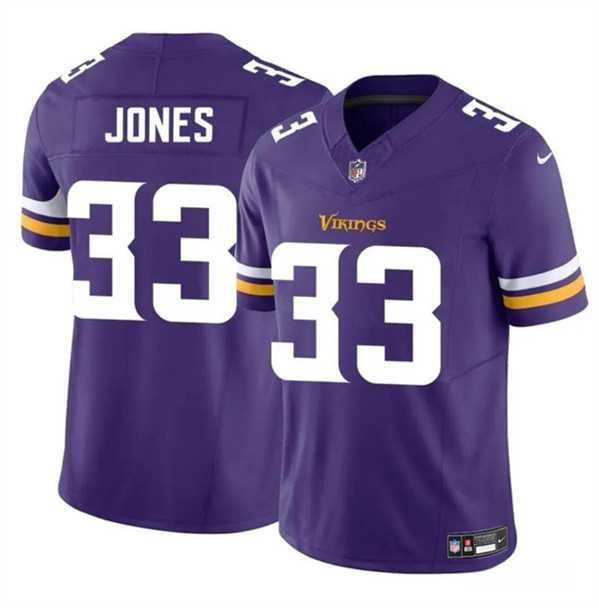 Men & Women & Youth Minnesota Vikings #33 Aaron Jones Purple F.U.S.E. Vapor Untouchable Limited Stitched Jersey